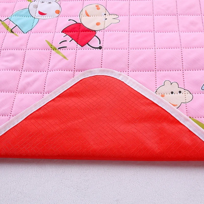 80*120cm Waterproof Diaper Changing Urine Absorbent Mat Baby Nappy Changing Pad Soft Reusable Washable Mattress Pad