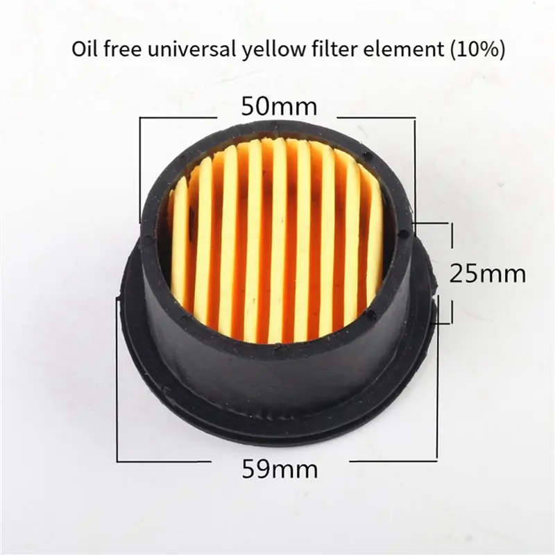 DT15 2X Oil Free Cylinder Sleeve Piston Ring Kit for 550W Mute Air Compressor Accessories 63.5x69x24.5mm Metal Rubber