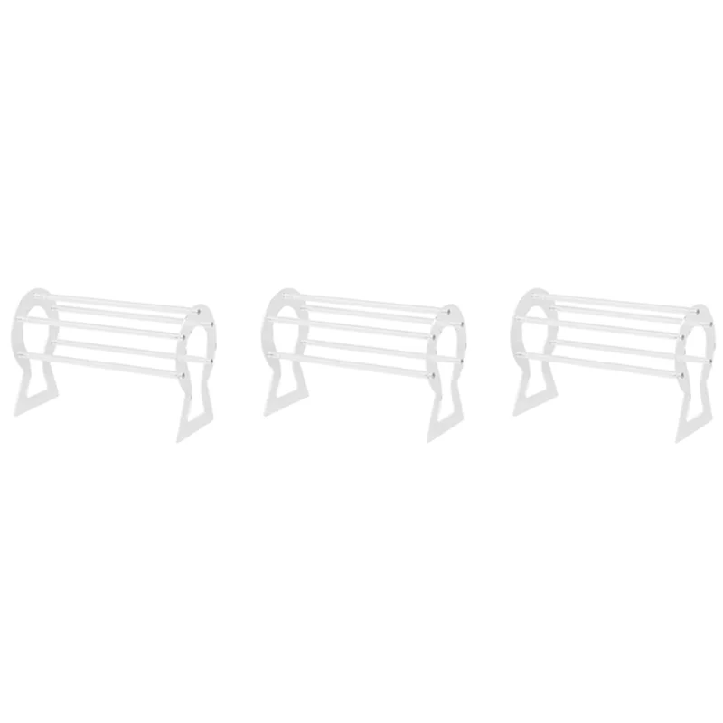 

3X Headband Holder, Clear Headband Organizer, Acrylic Hair Hoop Display Stand, Headband Storage Holder For Women Girls-ABQU
