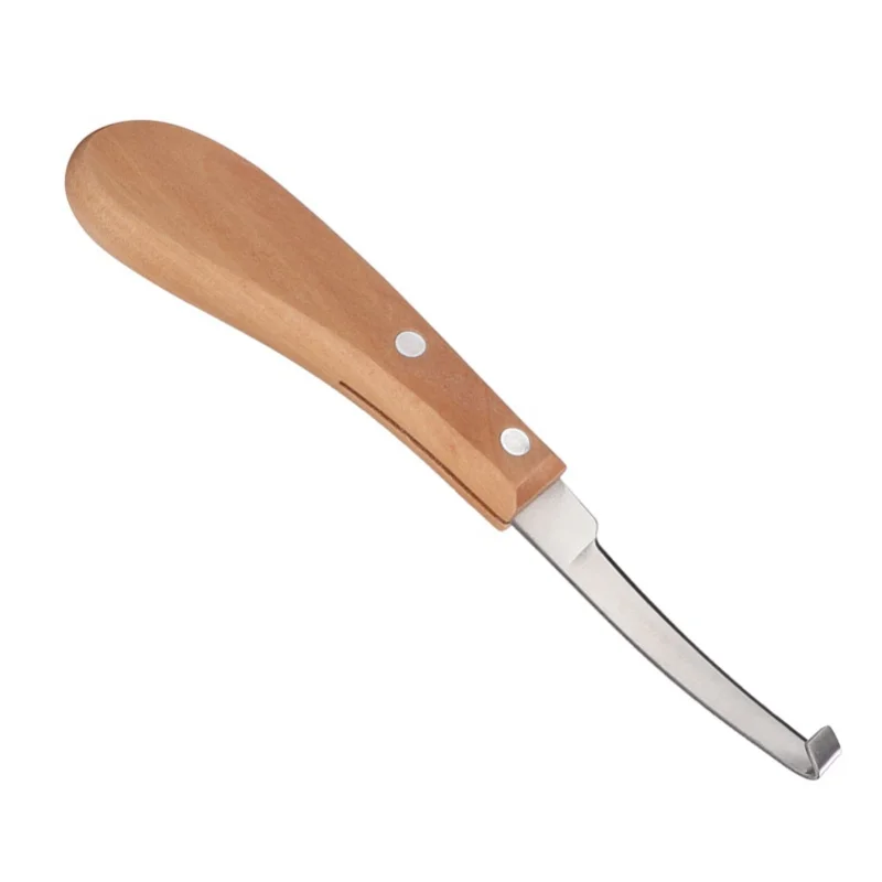 

Нож для обрезки копыт из углеродистой стали с прямым лезвием для крупного рогатого скота и лошадей (для правой руки)