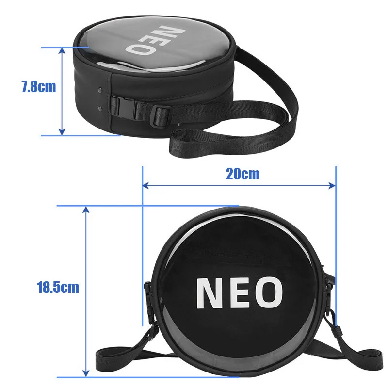 VOLODYMYR Carrying Case for DJI NEO Drone Portable Transparent Storage Bag Travel Handbag Shoulder Strap Crossbody Organizer Bag