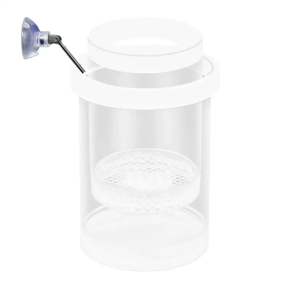 

2Pcs Suction Cup Fish Breeding Isolation Box Detachable Plastic Mesh Aquarium Hatchery Accessories Easy To Install Transparent