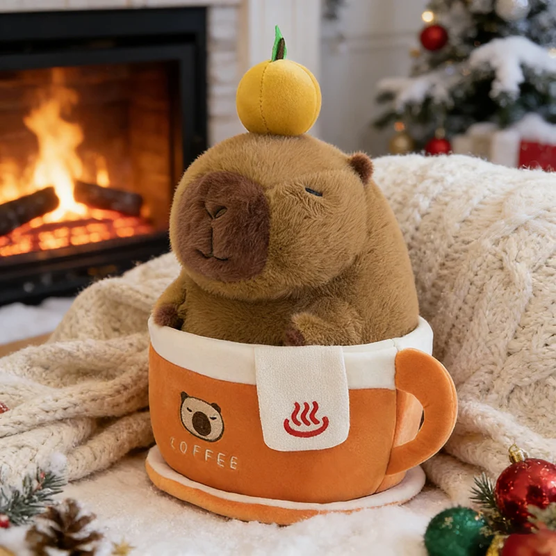 Peluche Capybara Mignonne, Poupée Géante Kawaii, Jouet en Peluche de Dessin Animé, Décoration Maison, Cadeau d'Anniversaire pour Adolescent