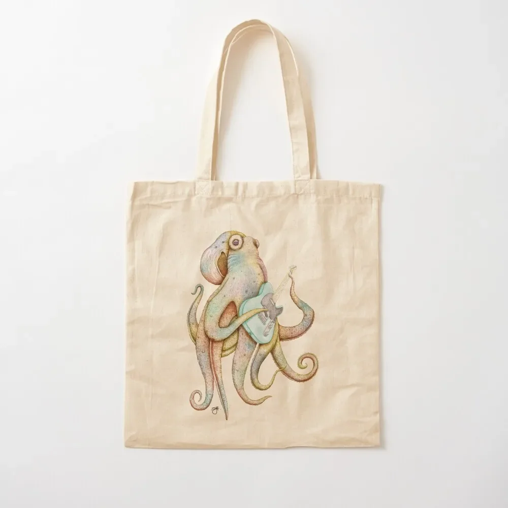 

POLAH - the axe wielding Octopus (on Aqua) Tote Bag Women's shopper bag Lady bags Bag