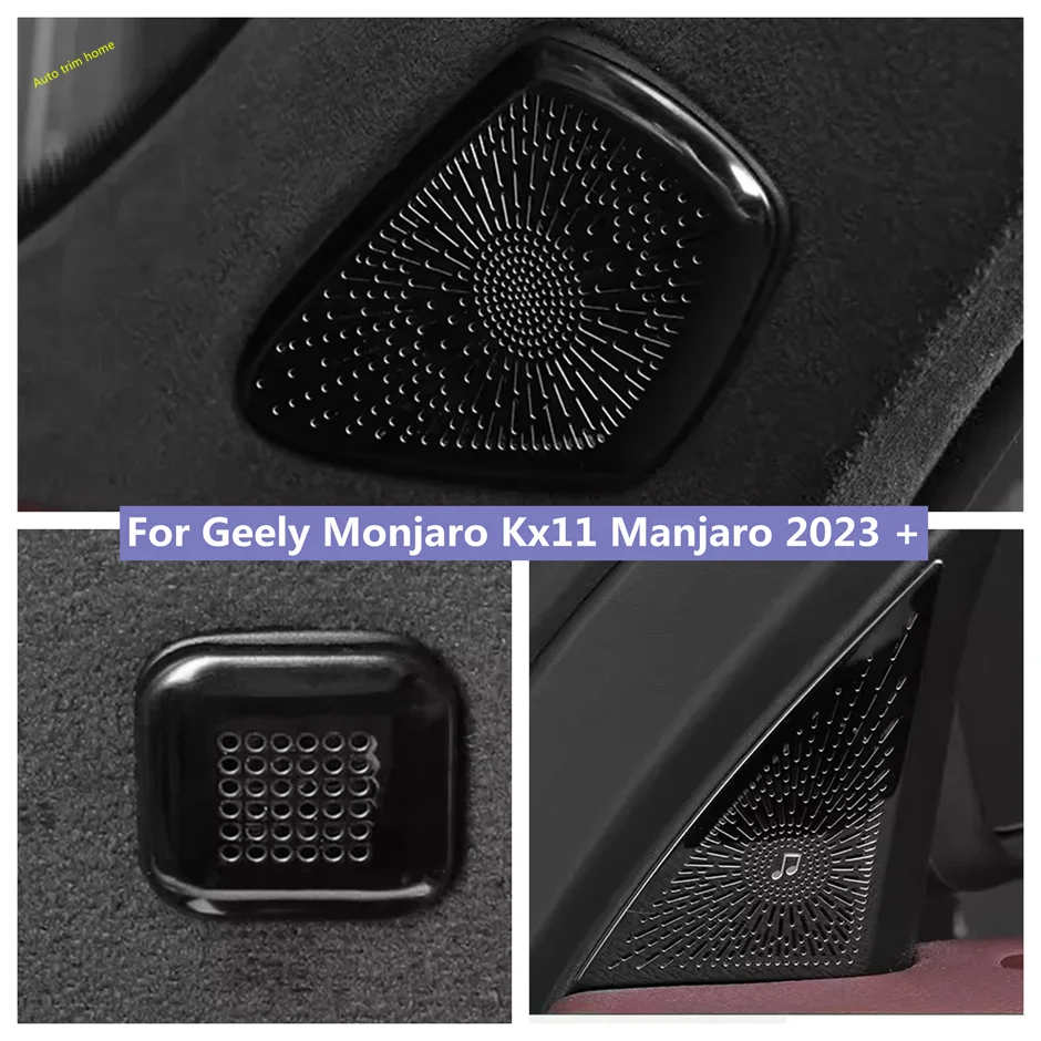 

Pillar A Audio Speaker Horn Tweeter Cover Trim Loudspeaker Steel Car Accessories Fit For Geely Monjaro Kx11 Manjaro 2023 2024