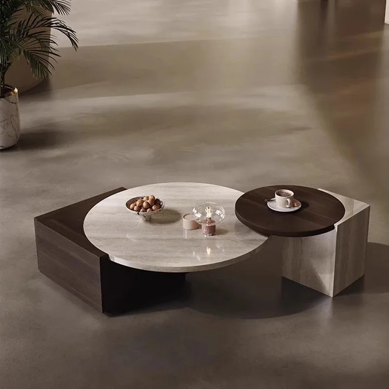 طاولة القهوة الحديثة بساطتها الشمال المتقدمة المصممين طاولة القهوة الرخامية غرفة المعيشة البسيطة أثاث المنزل Salontafel FYCT #1
