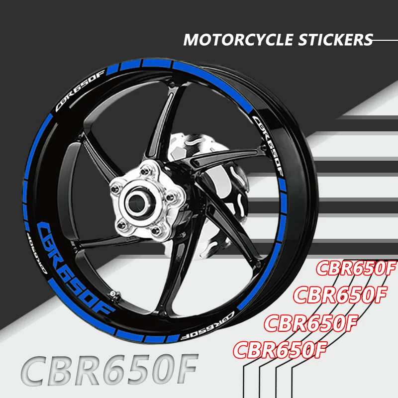 

Motorcycle Tire Rim Stripes Tape Decoration Decals Wheel Reflective Stickers For Honda CBR650F CBR650R CBR 650R 650F cbr650 r f