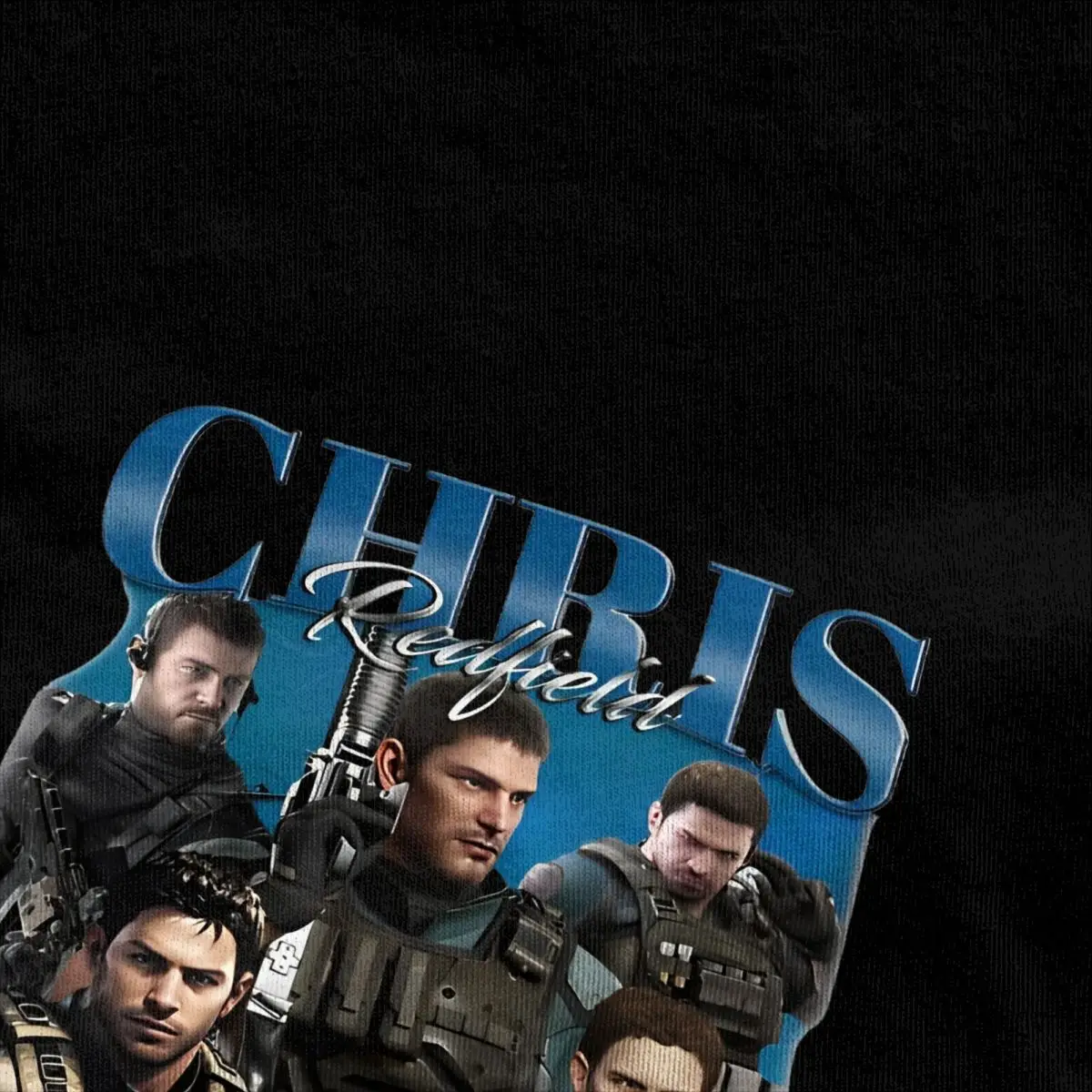 Chris Redfield Blue T Shirt Residented Eviled Fashion T-Shirts Short Sleeve Y2K Basic Tshirt Summer Cotton O-Neck5XL 6XL Clothes