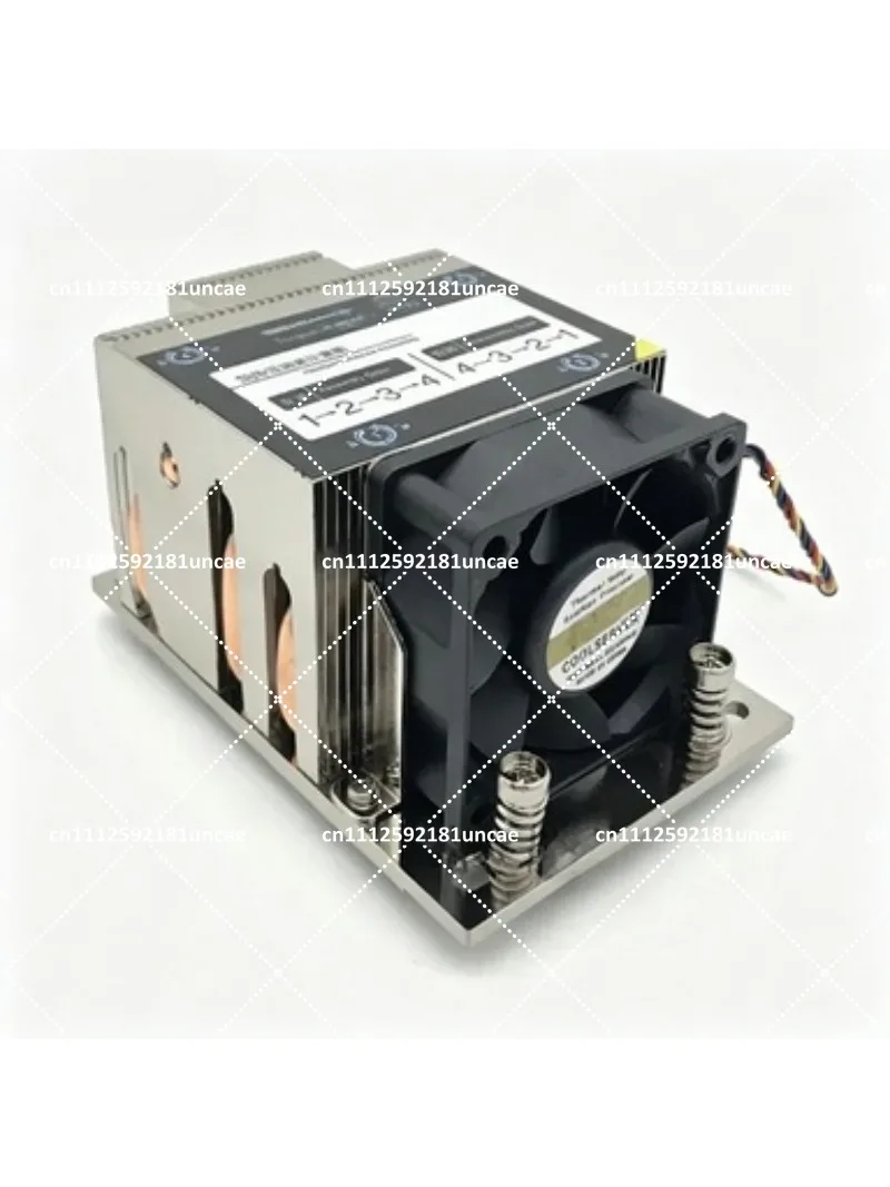 2U SP3 CPU Heatsink Server Cooler for EPYC 7601 with High Speed Fan LGA4049