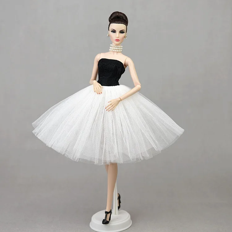 1/6 Supermodel Doll Sweet Dress Gauze Skirt Girls Princess Doll Puffy Dress Lace Skirt For 30cm Doll DIY Dress Up Toys