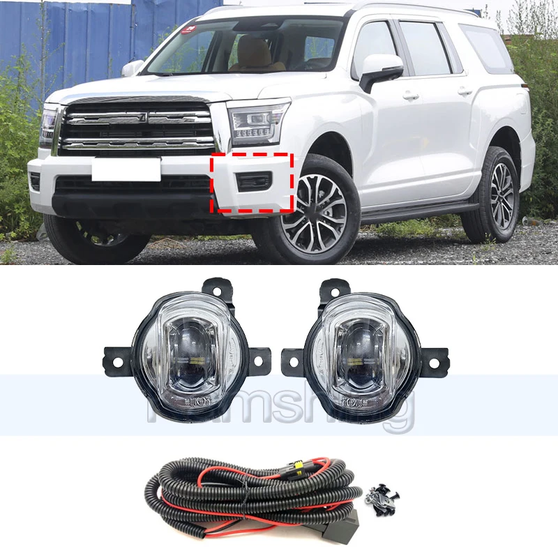 

Kamshing 1set Front Bumper Foglight For Great Wall Haval H5 2023-2024 Fog Lamp Foglight Turn Signal Light Driving Lamp