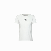 With PINKO Logo and Birds PINKO Peripheral Pattern Printing Summer Luxury Brand Cotton Men's and Women's T-shirts Short Sleeves