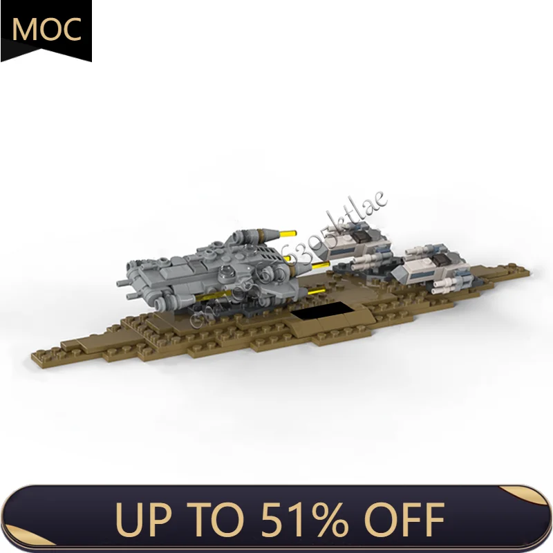 

263 PCS MOC Star Battlemicro Chase stereo Wing Starfighter Model Building Block Brick Creative Assembly Sets Toy Christmas Gifts