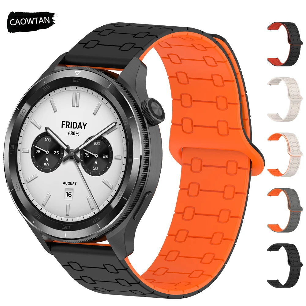 22 مللي متر الفرقة المغناطيسية ل Xiaomi S4/S3/S2 46 مللي متر 42 مللي متر سيليكون أساور ل Mi ساعة اللون 2/S1 برو نشط حزام إكسسوارات رياضية #1