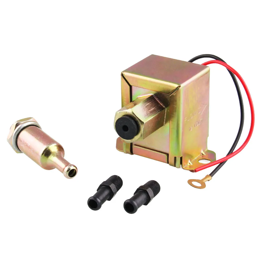 12V 연료 펌프 전자식 4-6psi 구리 견고한 금속 휘발유 펌프 자동차 트럭용 자동차 개조 액세서리