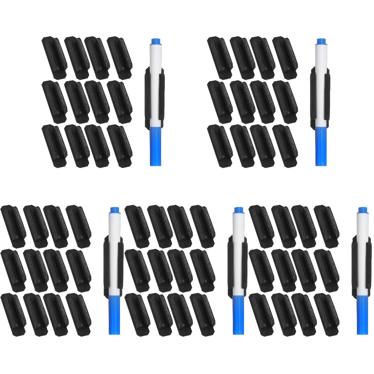 

5pcs Adhesive Pencil Holder Clip Marker Holders for Desk Wall Pots Office Accessories