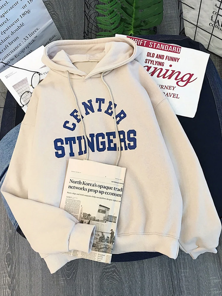 

Ретро-худи в американском стиле для женщин, осенне-зимняя новинка, утепленная, свободного кроя, с флисовой подкладкой, верхняя одежда, толстовка в корейском стиле