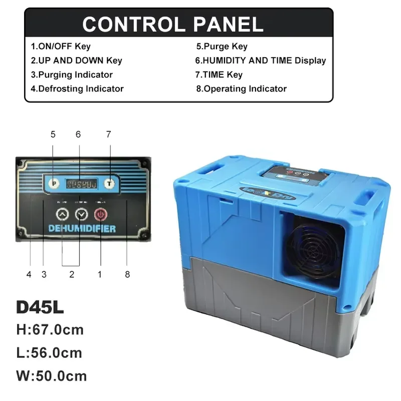 Small Dehumidifier Portable Air Purifier for Home Room Closet Moisture Absorber Desiccant Dryer for Bedroom Bathroom Quiet
