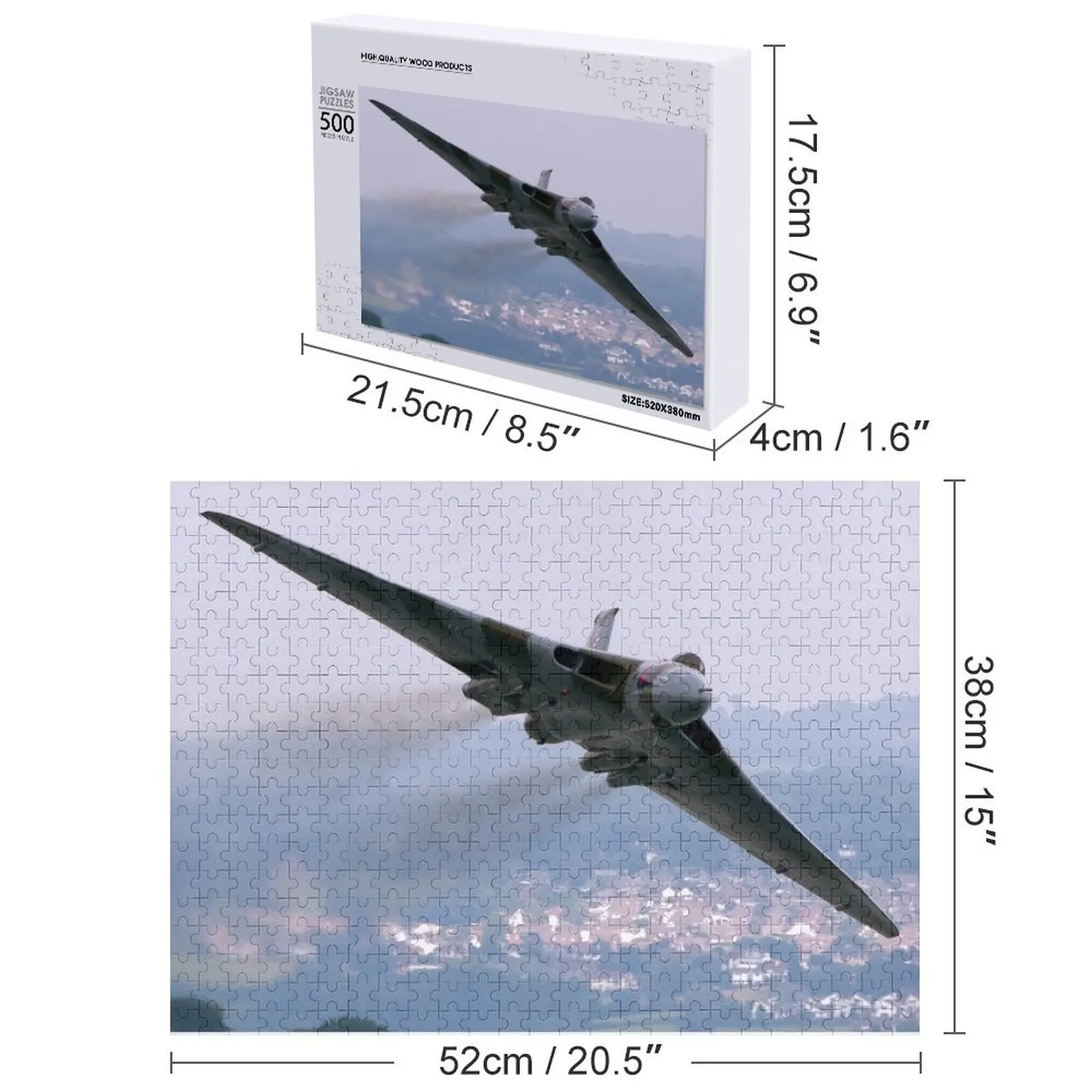 Avro Vulcan - Dawlish Air Show 2015 Puzzle Drewniane Zabawka dla Dzieci Puzzle Drewniane dla Dorosłych