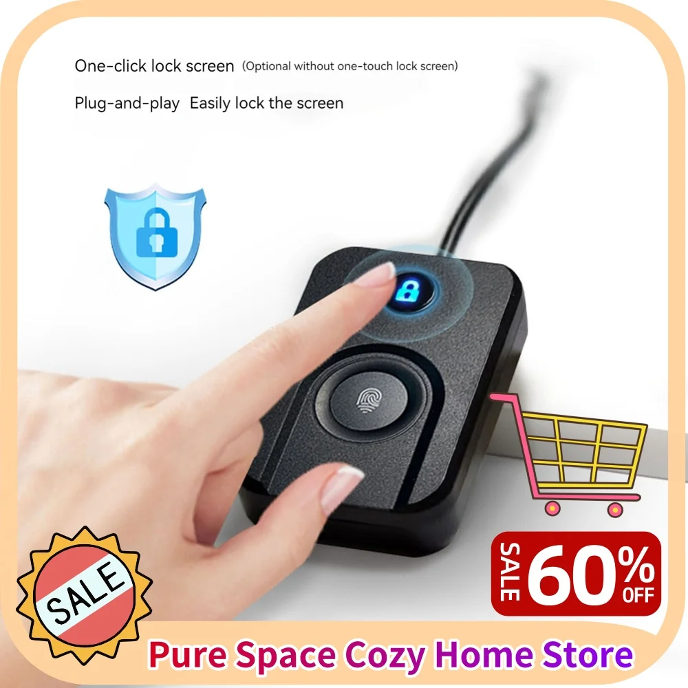 Lock Window Laptop Biometric Fingerprint Login Reader for Windows 10/11 Hello One-Click ...