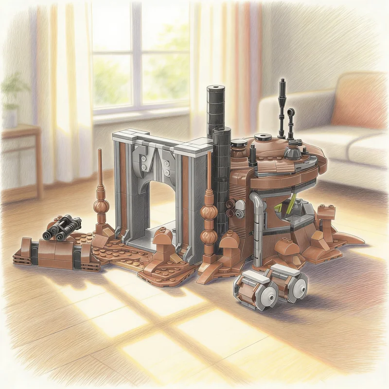 

706pcs MOC Star Battle BUNKER Model Building Blocks Architecture Assemble DIY Creative Toy Education Brick Christmas Gifts Idea