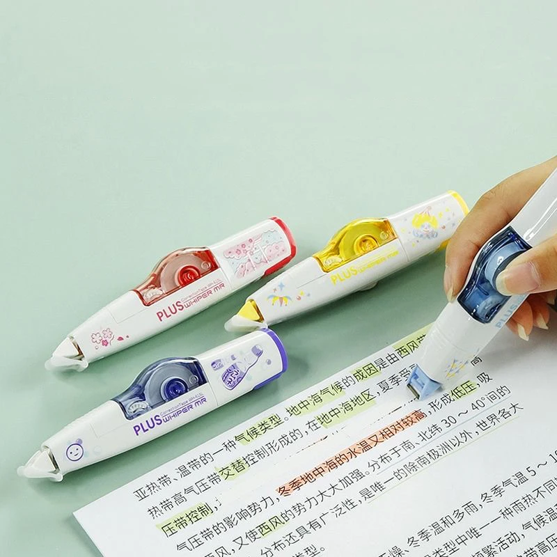 PLUS Kawaii Correction Tape WH-615L Back To School Supplies Replaceable Refill Limited Pattern Corrector Tape Stationery