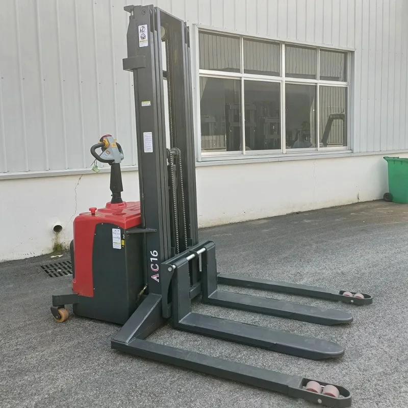Customized 1.5 Ton 2 Ton Lifting Full Electric Stackers Pallet Stacker Walking Type Battery Stacking Truck Forklift
