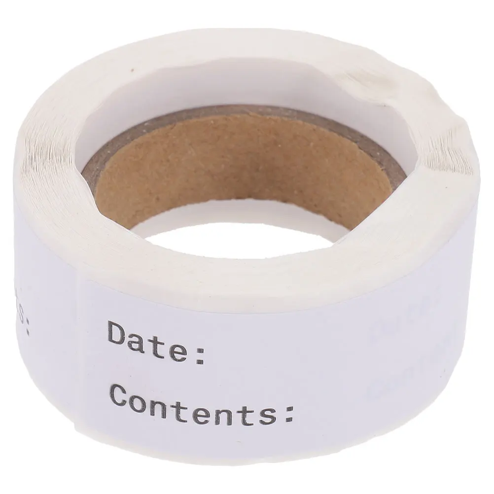 

1 Roll Blank Food Label Stickers Storage Marking Identification Date Noting Removable Freezer Labels To Write Portable Kitchen