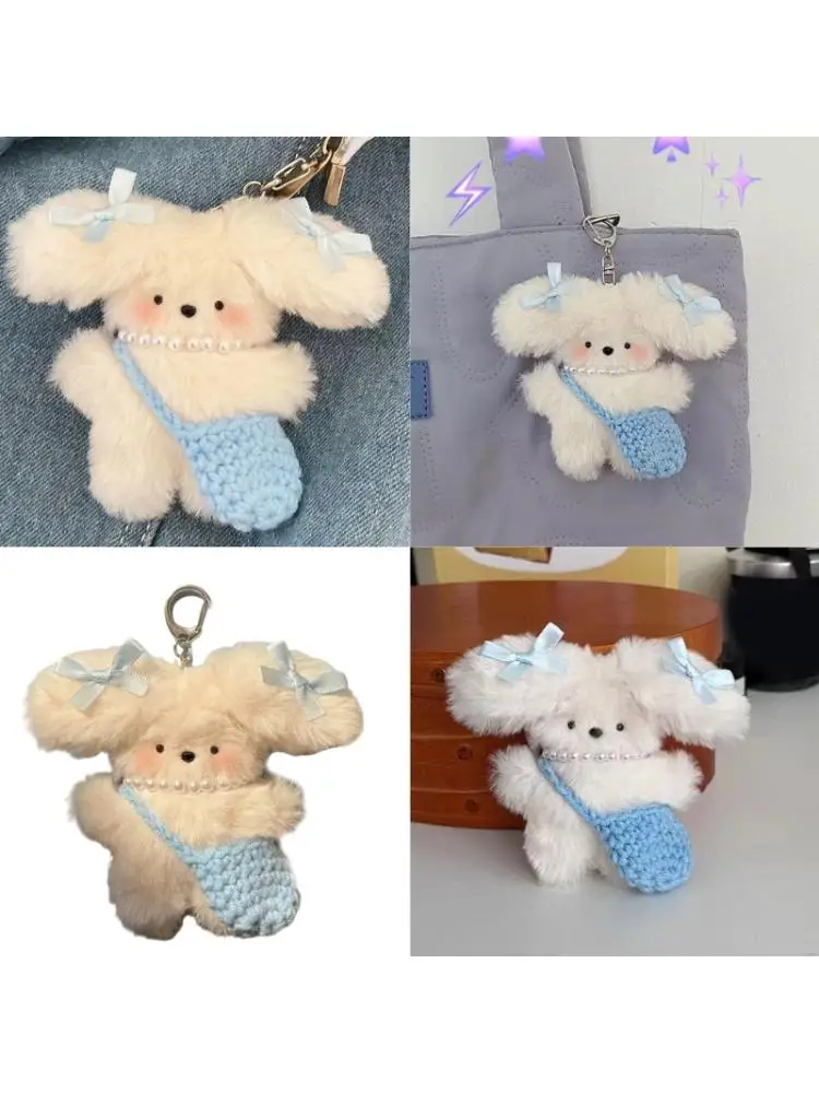 2023 New Bowknot Dog Keychain Bag Charm Lovely and Fashionable Accessory for Women