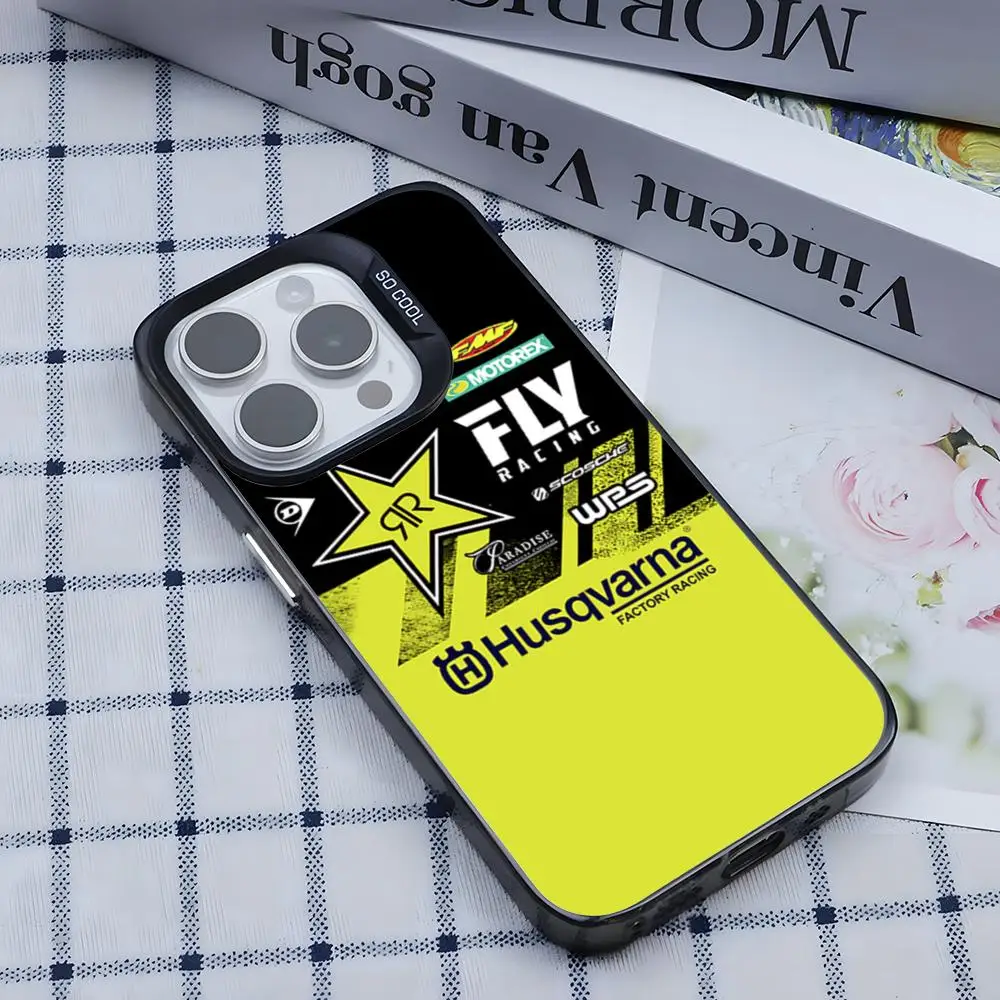 Motorcycle H-Husqvarnaes-S Phone Case For lMDColor Silver Shell For lPhone 17 16 e 15 14 13 12 11 Pro Max Plus view 4