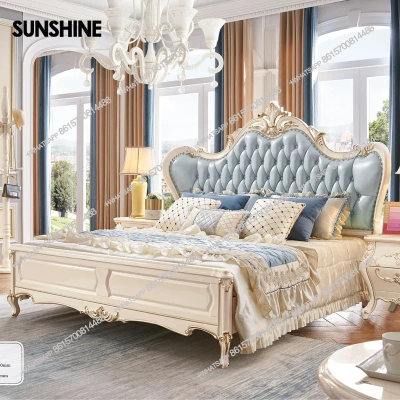 

Wooden Modern Bed Frame Double Storage Space Twin Headboards Double Bed Full Size Luxury Muebles De Dormitorio Home Furniture