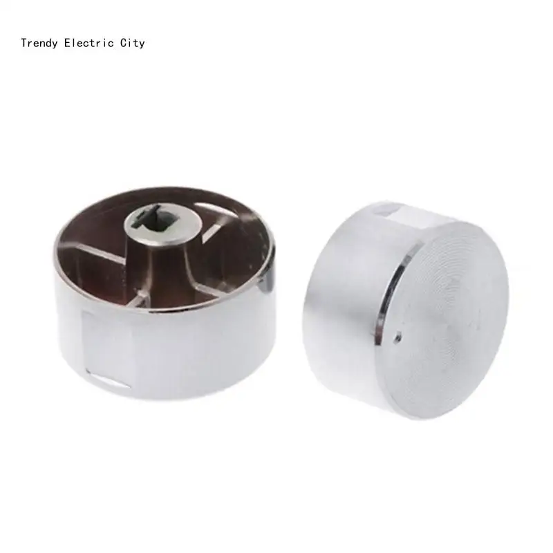R9CD 6 Pack Universal Cooktop Knob Metal Control مقابض فرن متينة سهلة الاستخدام مقبض موقد عالمي للموقد