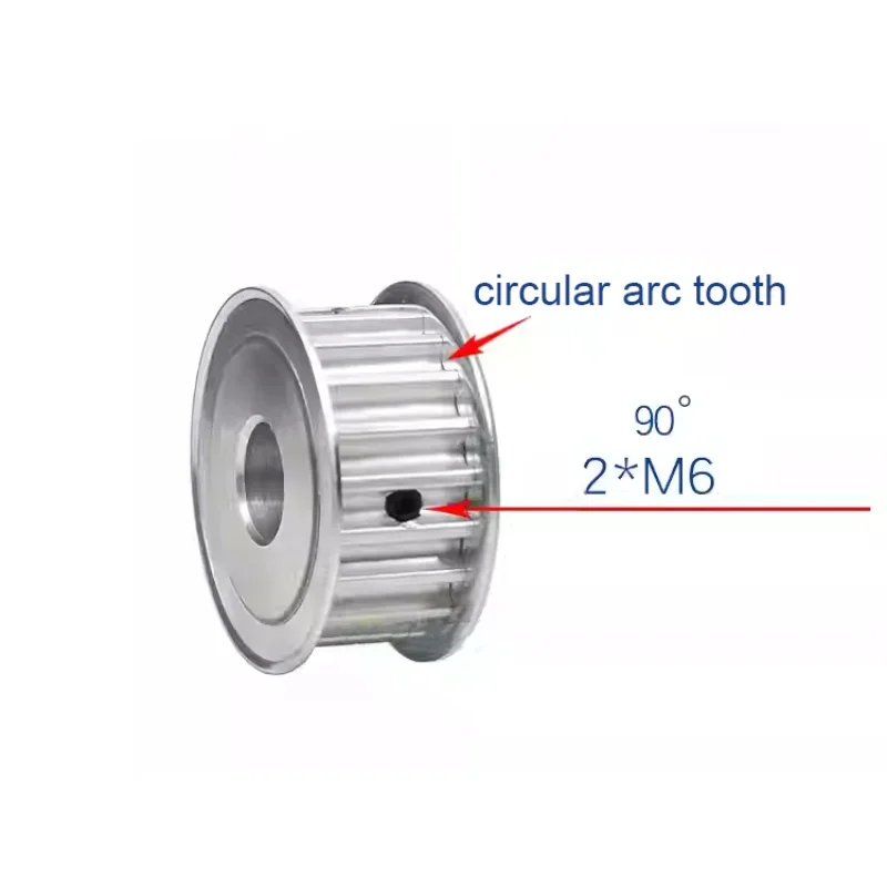 1Pcs 8M TimingTwo-Side Flat Synchronous Pulley Synchronous Timing Pulley Bore 26 Tooth~40 Tooth Bore 8mm~20mm