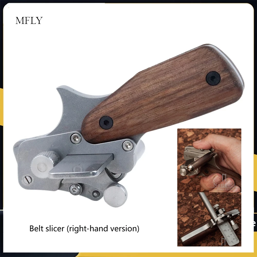 

1Pcs Nattools Belt Cutter New DIY Manually Adjustable Leather Slips Metal Belt Knife Mechanical Roller Slip Cutter Leather Goods