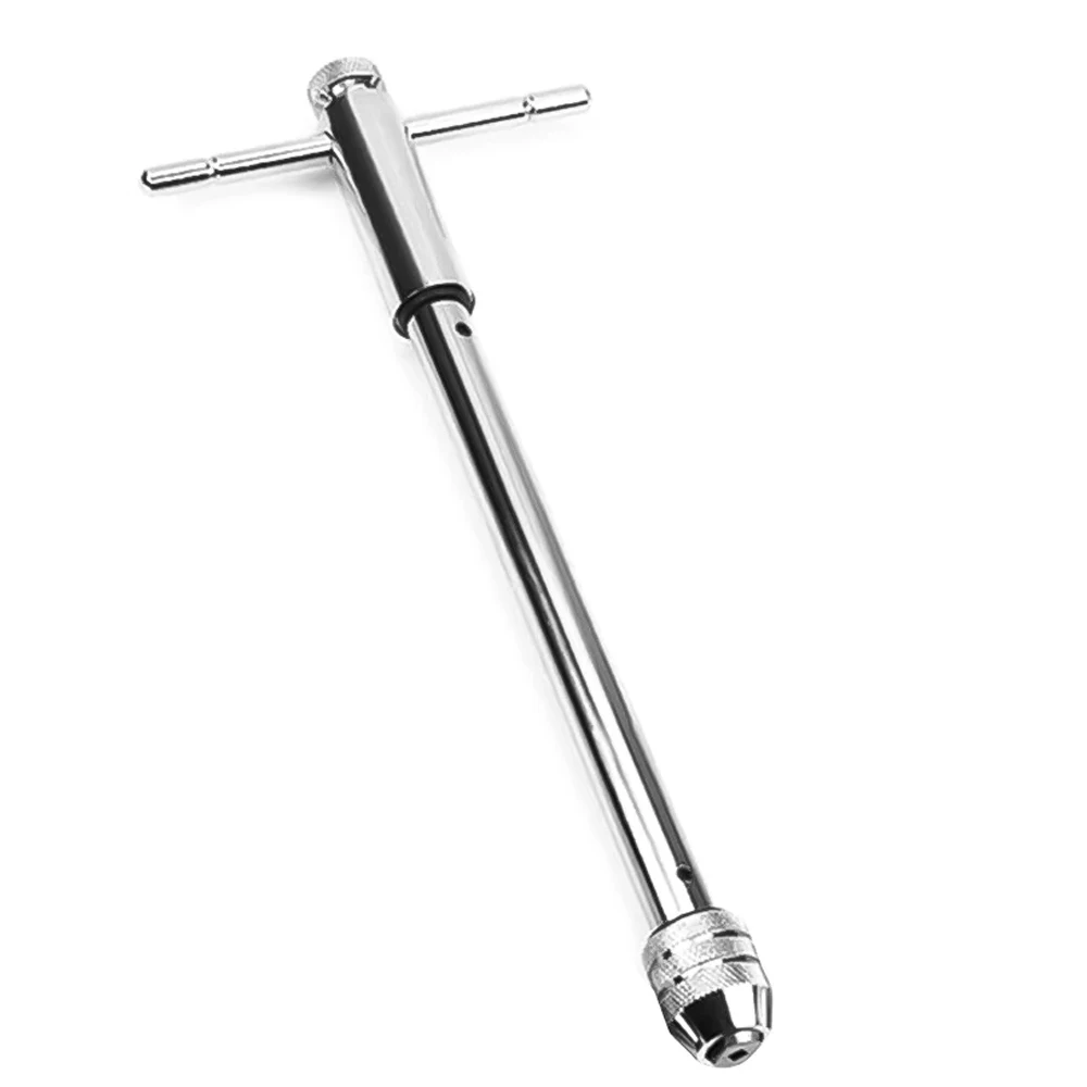 Adjustable M3-M8 T-Handle Ratchet Tap Wrench Tap Screw Holder Male Thread Metric Plug Mechanical Workshop Tools Hand Tool