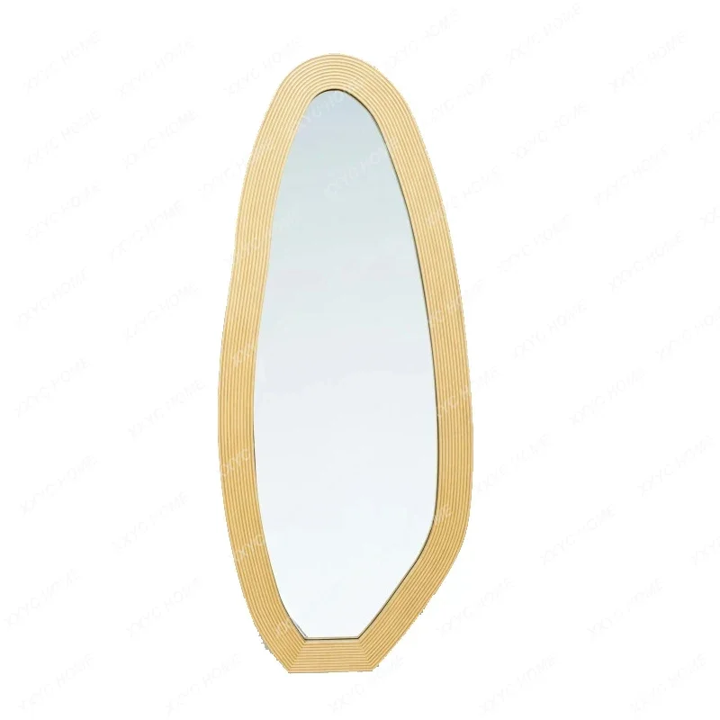 W promotion  full body mirror simple light luxury floor wind high definition cloakroom fitting mirror customizati
