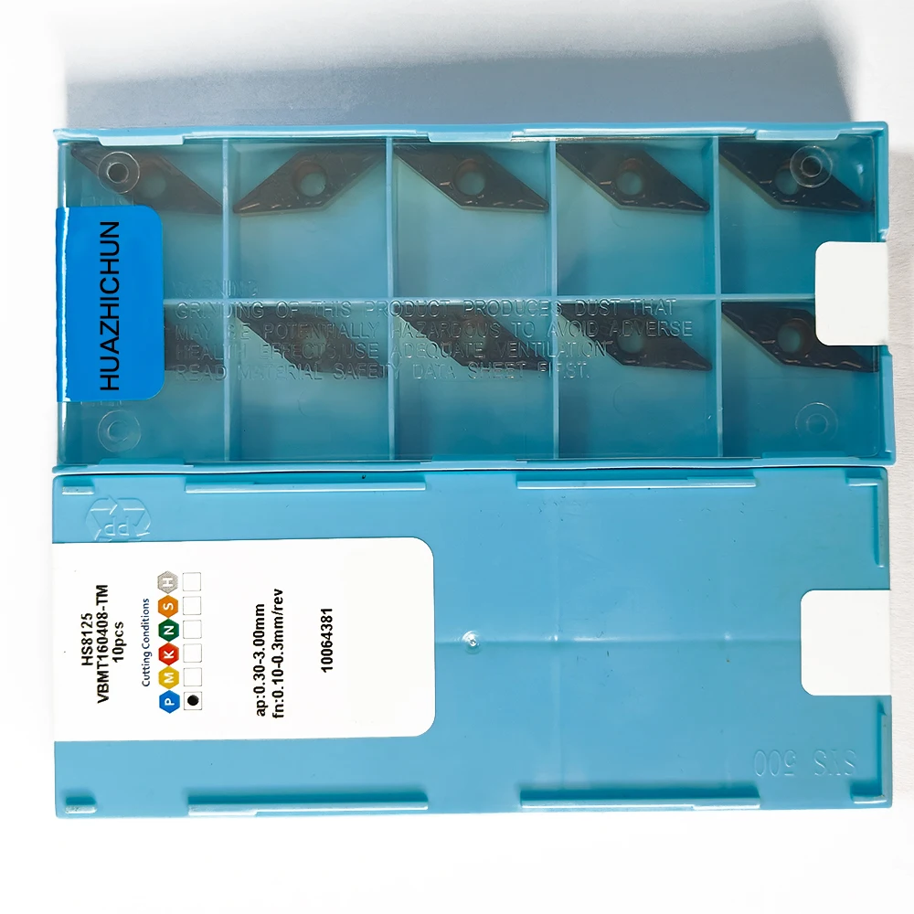 

HUAZHICHUN HS8125 VBMT160408-TM CNC Carbide Inserts for Turning Cutting Tools