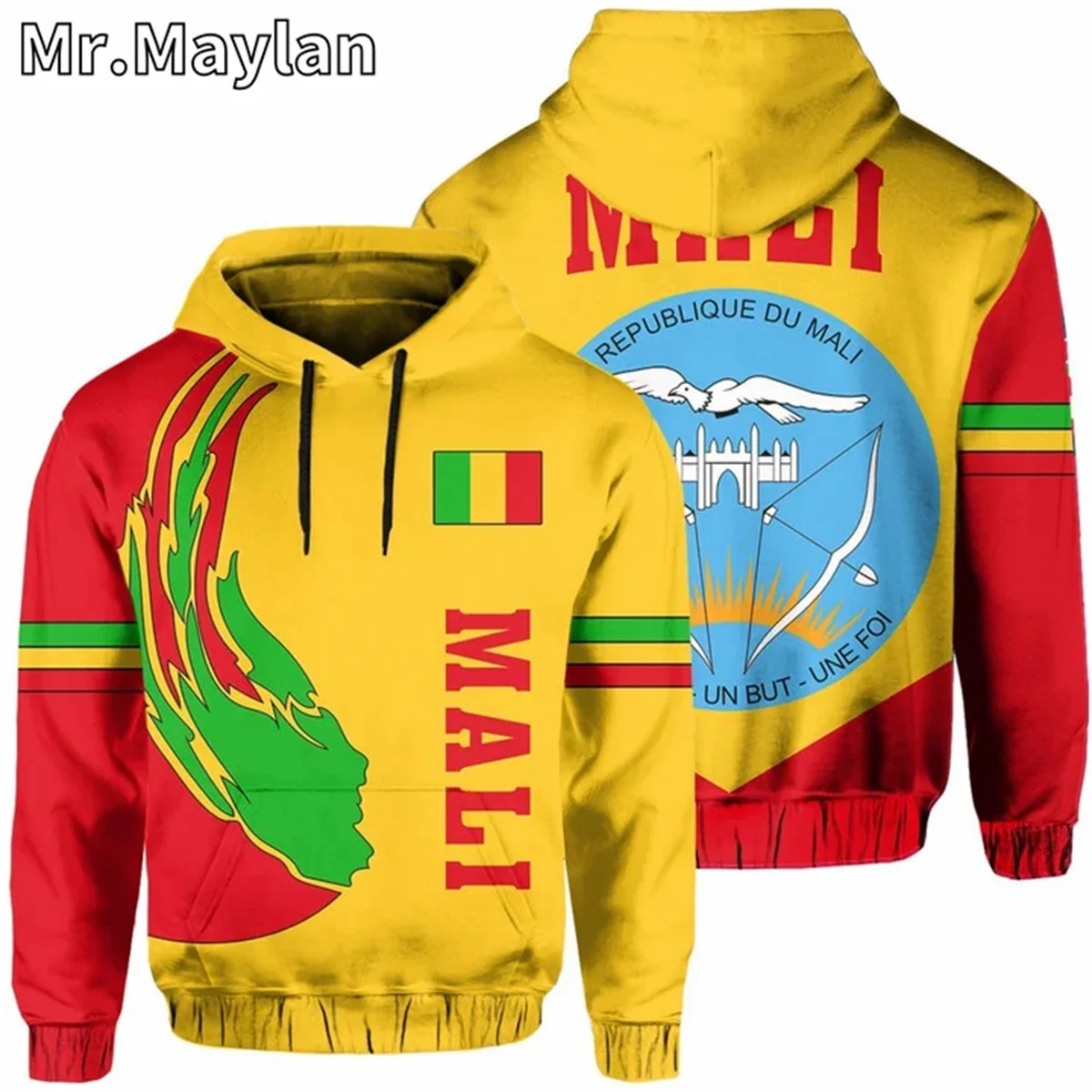 

AFRICAN HOODIE Country MALI Flag 3D Printed Unisex Hoodies Men/Women Streetwear Zip Pullover Casual Jacket Tracksuits XY-623