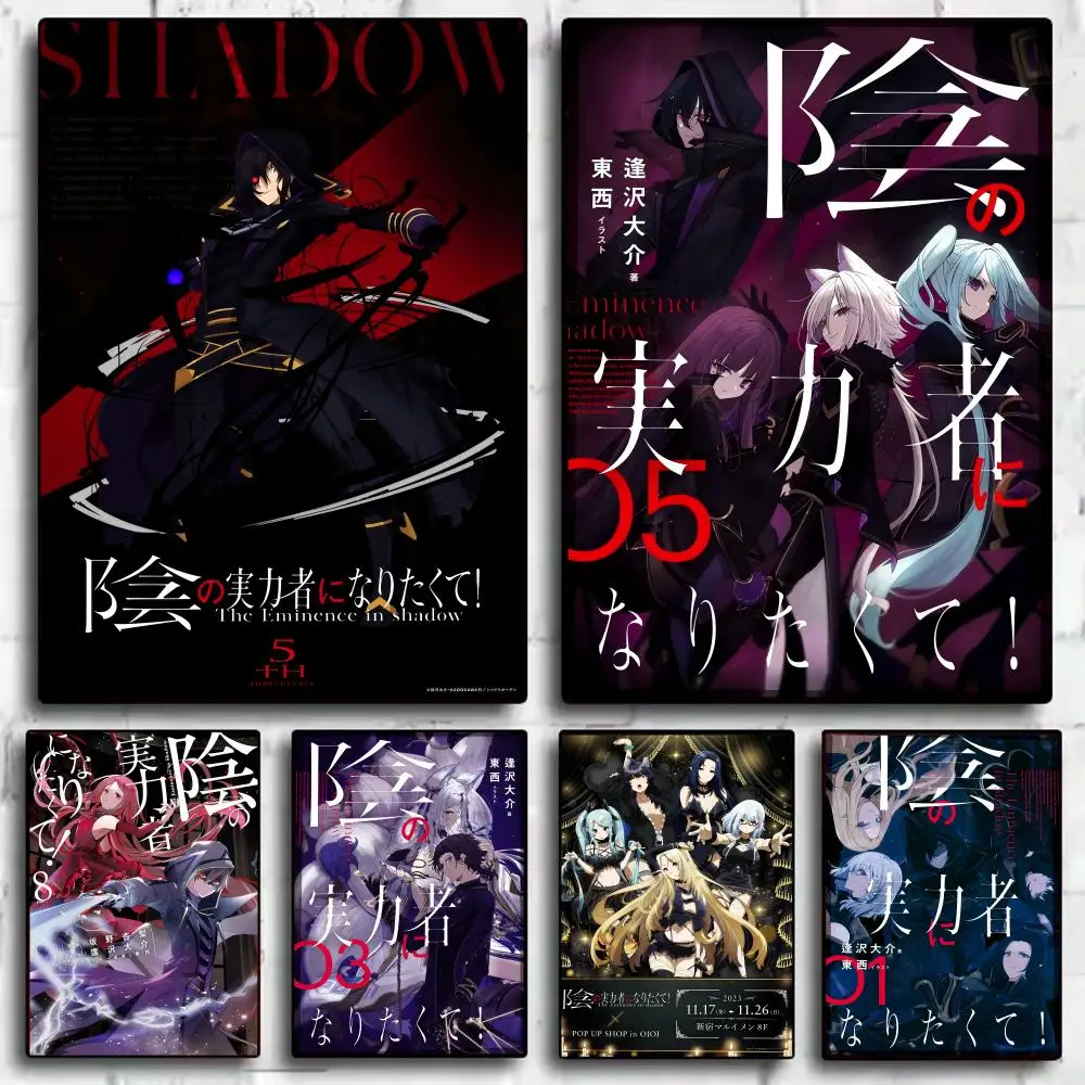 Anime The E_Eminence in Shadow Poster Decorative Wall Art Stickers Mural Photo Print for Home Living Room Hallway Decor