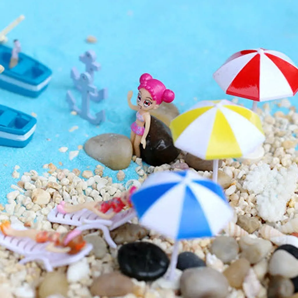 

Moss Ornaments Miniature Umbrella for Crafts Bonsai Accessories Scene Decoration Sand Table Decorations Miniture Microlandscape