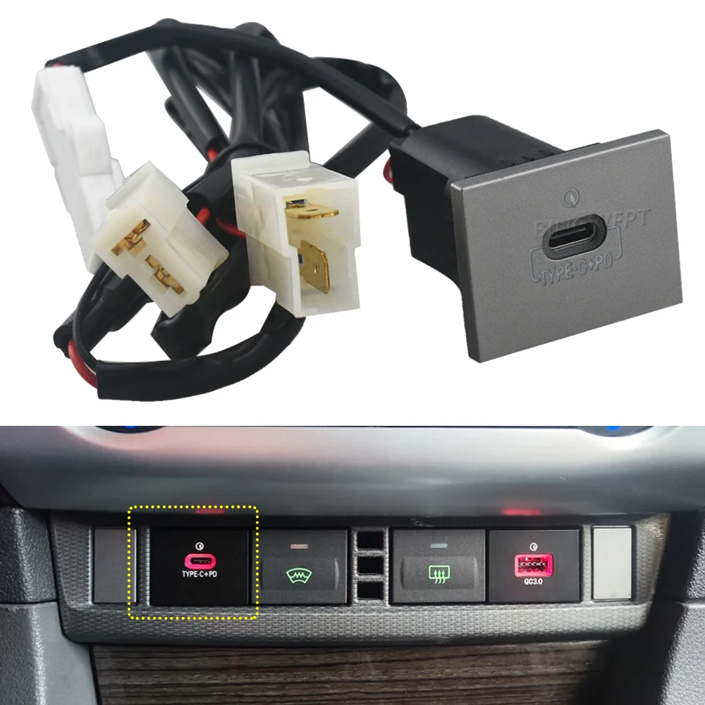 For Ford Focus 2 mk2 2009 2010 2011 Car Electronics Accessories USB Charger Socket Fast Charge Adapter QC3.0 Power Outlet Switch