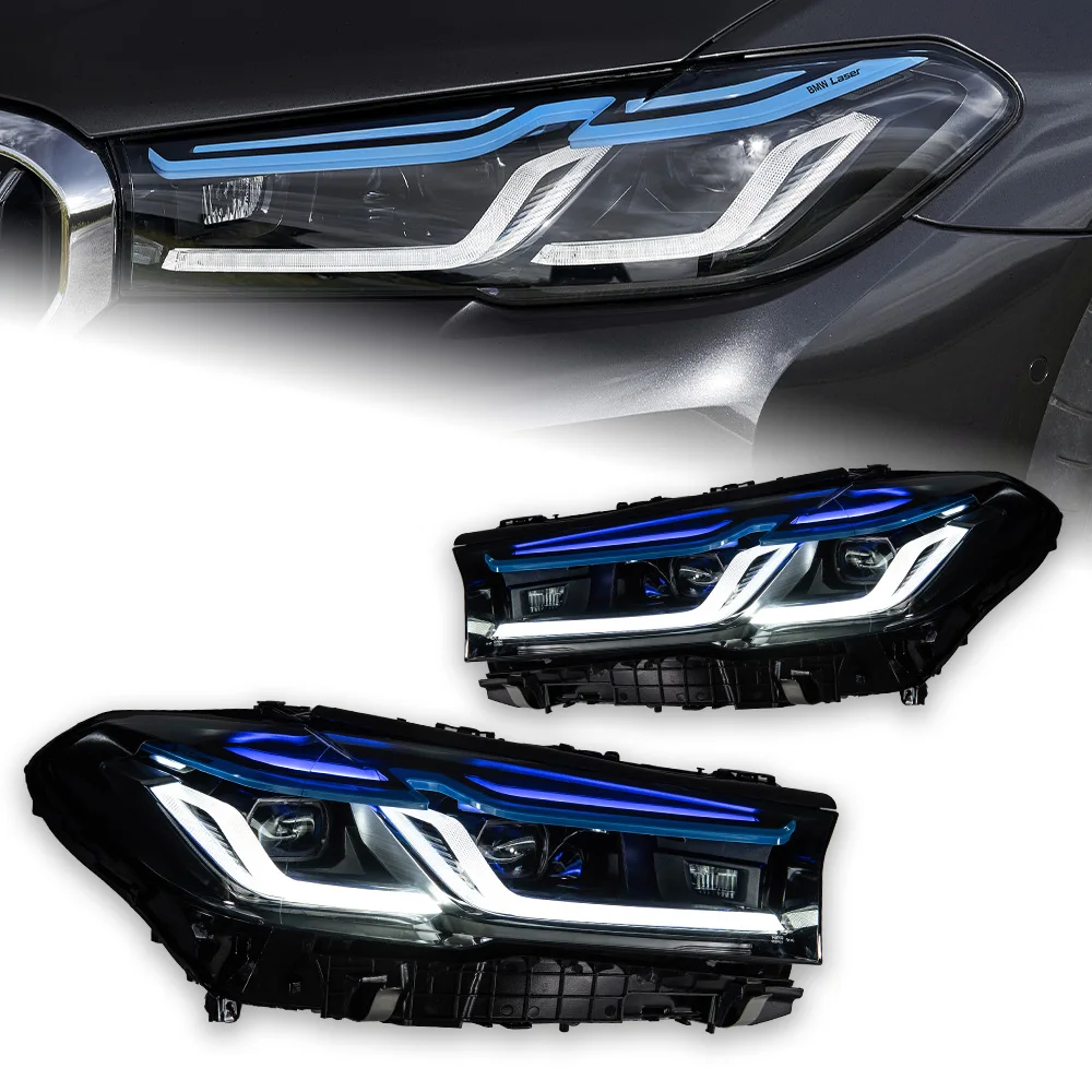 

AKD Car Lights for BMW G30 LED Headlight Projector Lens 2021-2023 525i 530i 535i 540i Head Lamp DRL Signal Auto Accessories