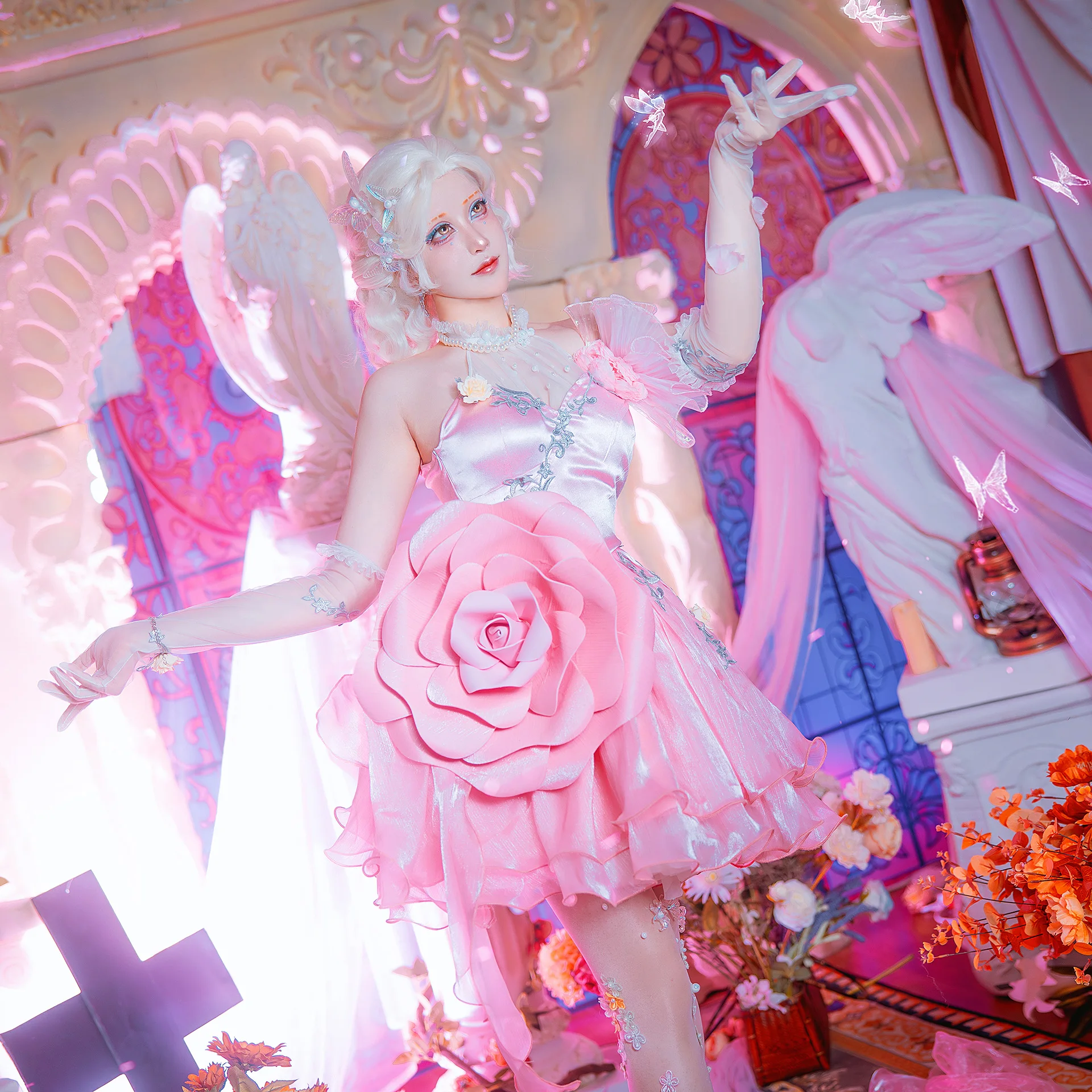 Neu Silfied Dancer Cosplay Kostüm für Halloween Weihnachten Rollenspiel Party Comic Ausstellung Spiel Identität V S-XXL