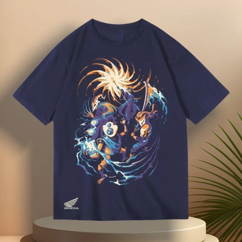 

Slay The Spire Graphic Print Tee Vintage Versatile TShirt Brand Style Tshirt in Cheap Honda Moto Rider Top Clothing Men Women