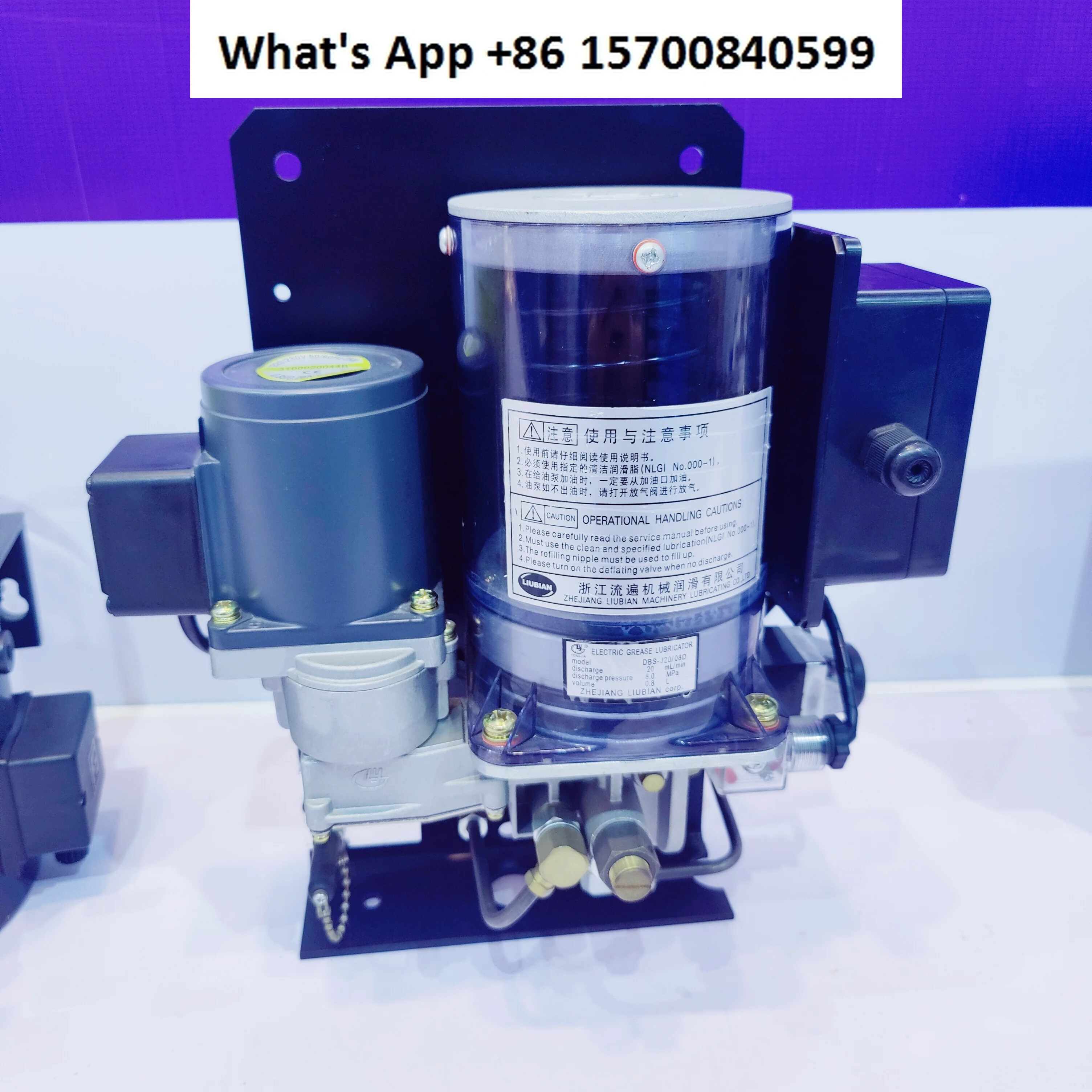 Electric prepressure grease lubrication pump 220V/DBS-J20/08 butter pump