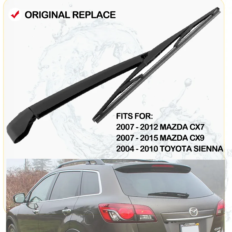 Dla 2007-2015 Mazda CX7 CX-7 CX9 Ramię i zestaw piór wycieraczek tylnej szyby OE # 85241AE010 Wycieraczki tylne 2007 2008 2009 2010 2011 2012