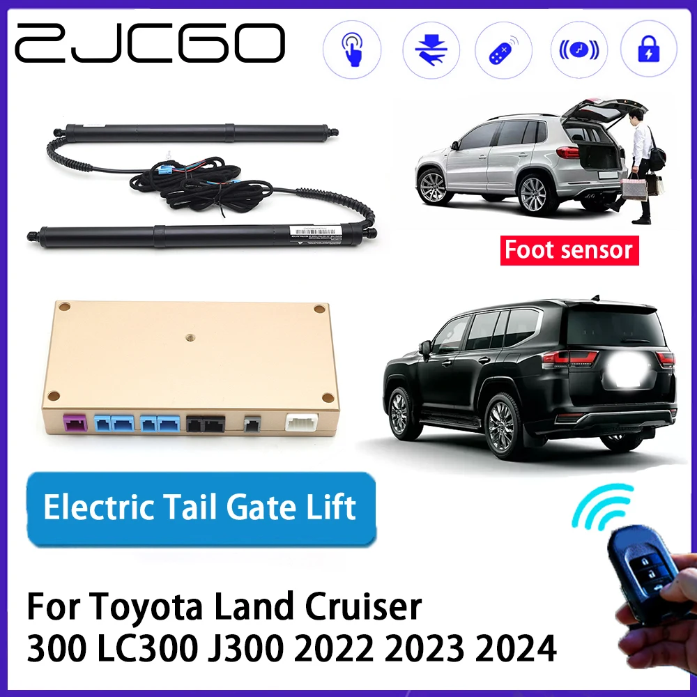 ZJCGO Auto Trunk intelligent Electric Tail Gate Lift Automatic Tailgate for Toyota Land Cruiser 300 LC300 J300 2022 2023 2024