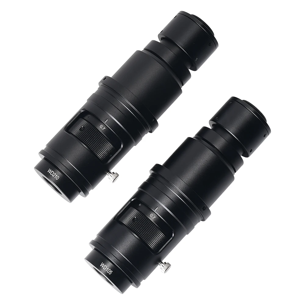 HAYEAR Monocular HD 120X/180X ต่อเนื่องซูม C-Mount เลนส์สําหรับกล้องจุลทรรศน์อุตสาหกรรมกล้องแว่นขยาย