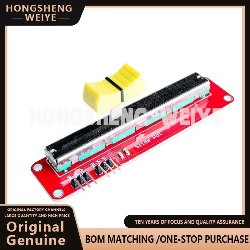 100%new Slide Potentiometer 10K Linear Module Dual Output for Arduino AVR Electronic Block 100%new