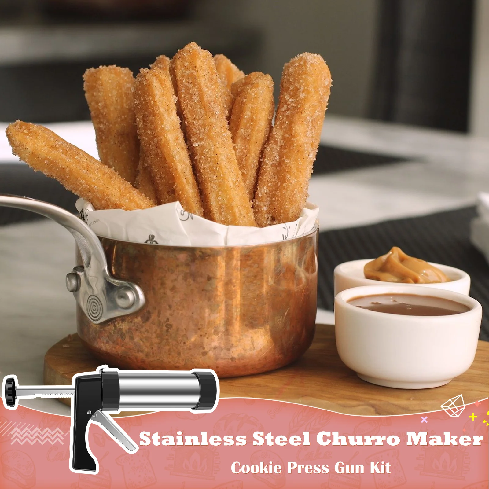 Churrera Churro Maker Machine - Churros Maker Gun review and price